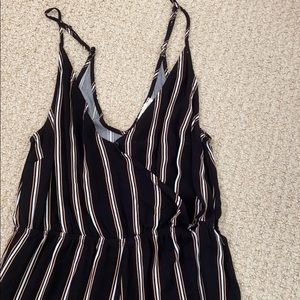 new medium la hearts striped romper